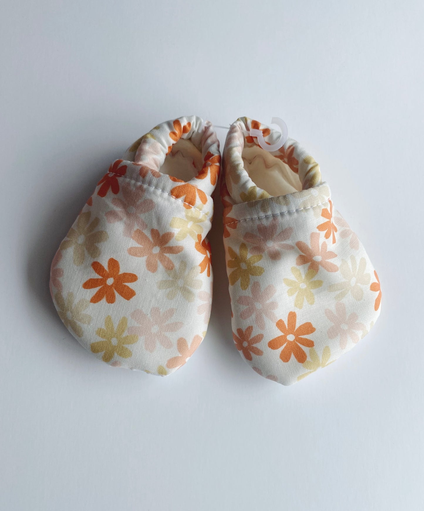 handmade soft baby shoes flower power